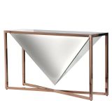 Copper & Mirror Illuminati Console Table